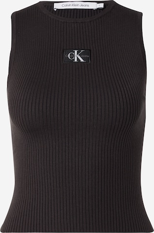 Tops en tricot Calvin Klein Jeans en noir : devant