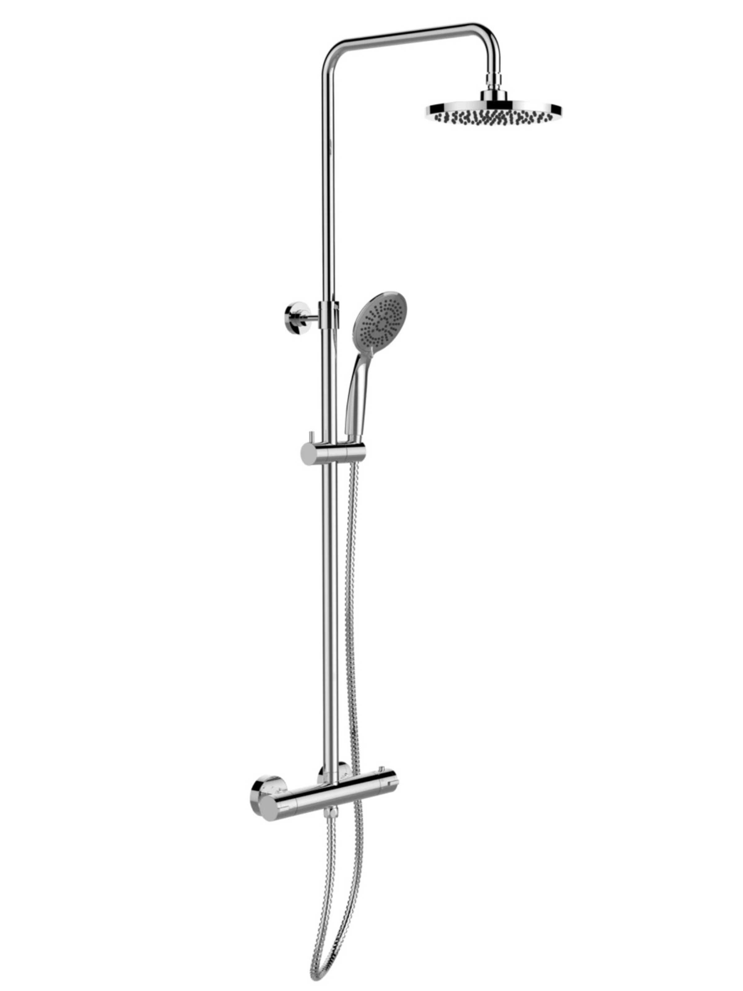 Wenko Duschsystem 'Young Eco' in Silber: Vorderseite