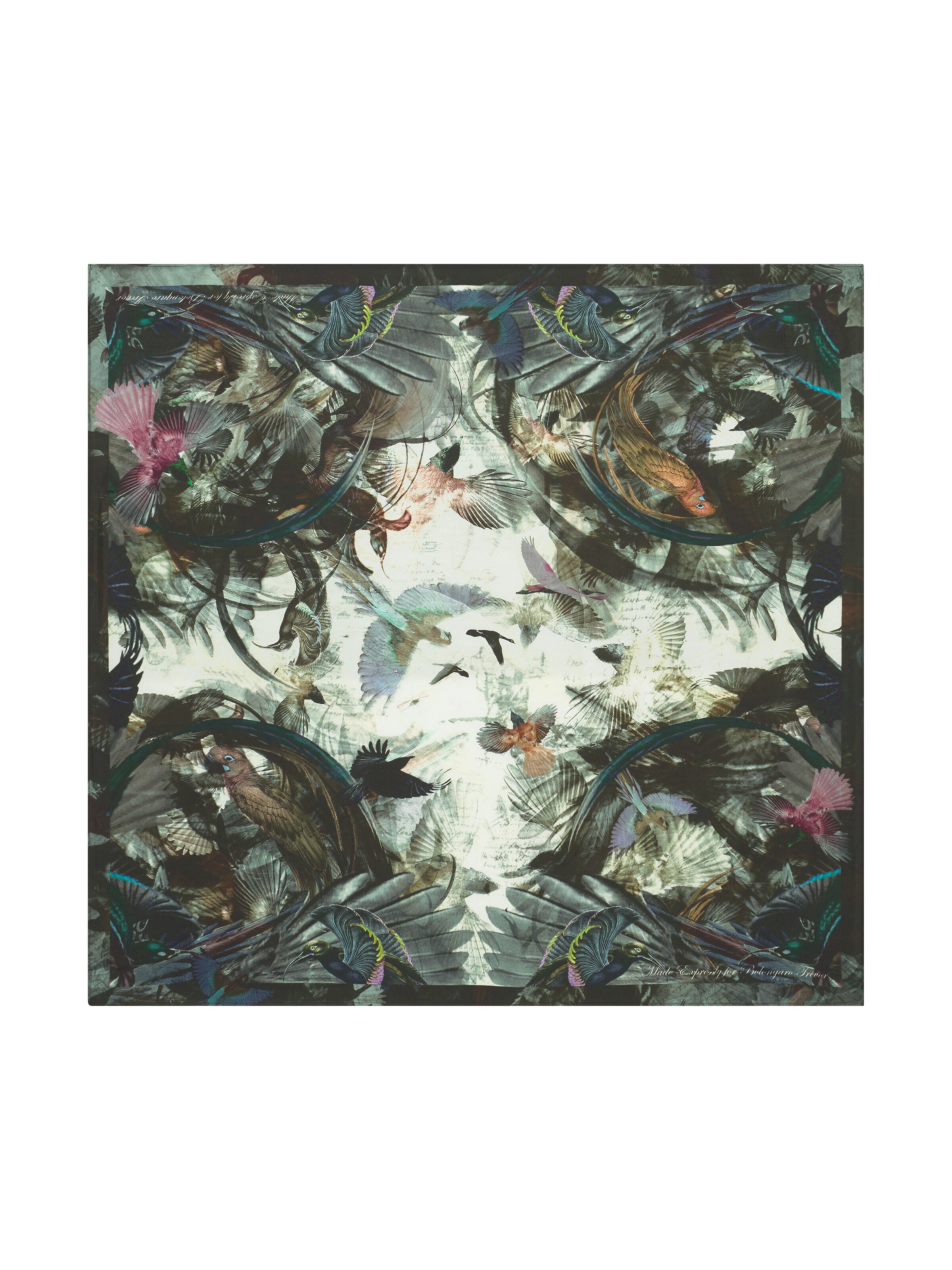 Bolongaro Trevor Sjaal 'Paradise Border' in Gemengde kleuren: voorkant