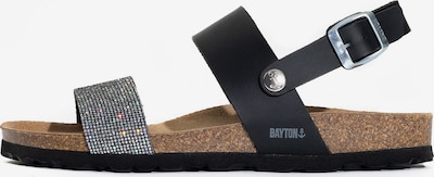 Bayton Remsandal 'Lilia' i svart / silver, Produktvy