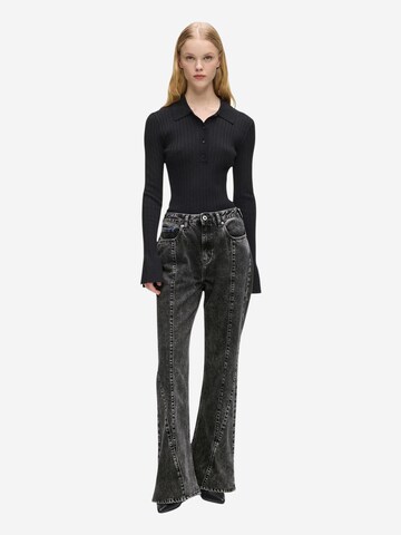 KARL LAGERFELD JEANS Regular Jeans 'KLJ Hr Flare Denim B1W10083' in Black