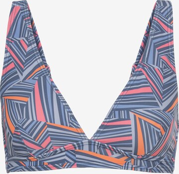 LSCN by LASCANA Triangle Bikini Top in Blue: front