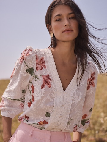 love & roses Blus i beige