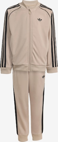 ADIDAS ORIGINALS Joggingpak in Beige: voorkant