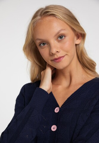 MYMO Knit Cardigan in Blue