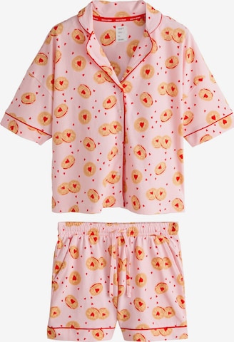 Next - Pijama de pantalón corto en rosa: frente