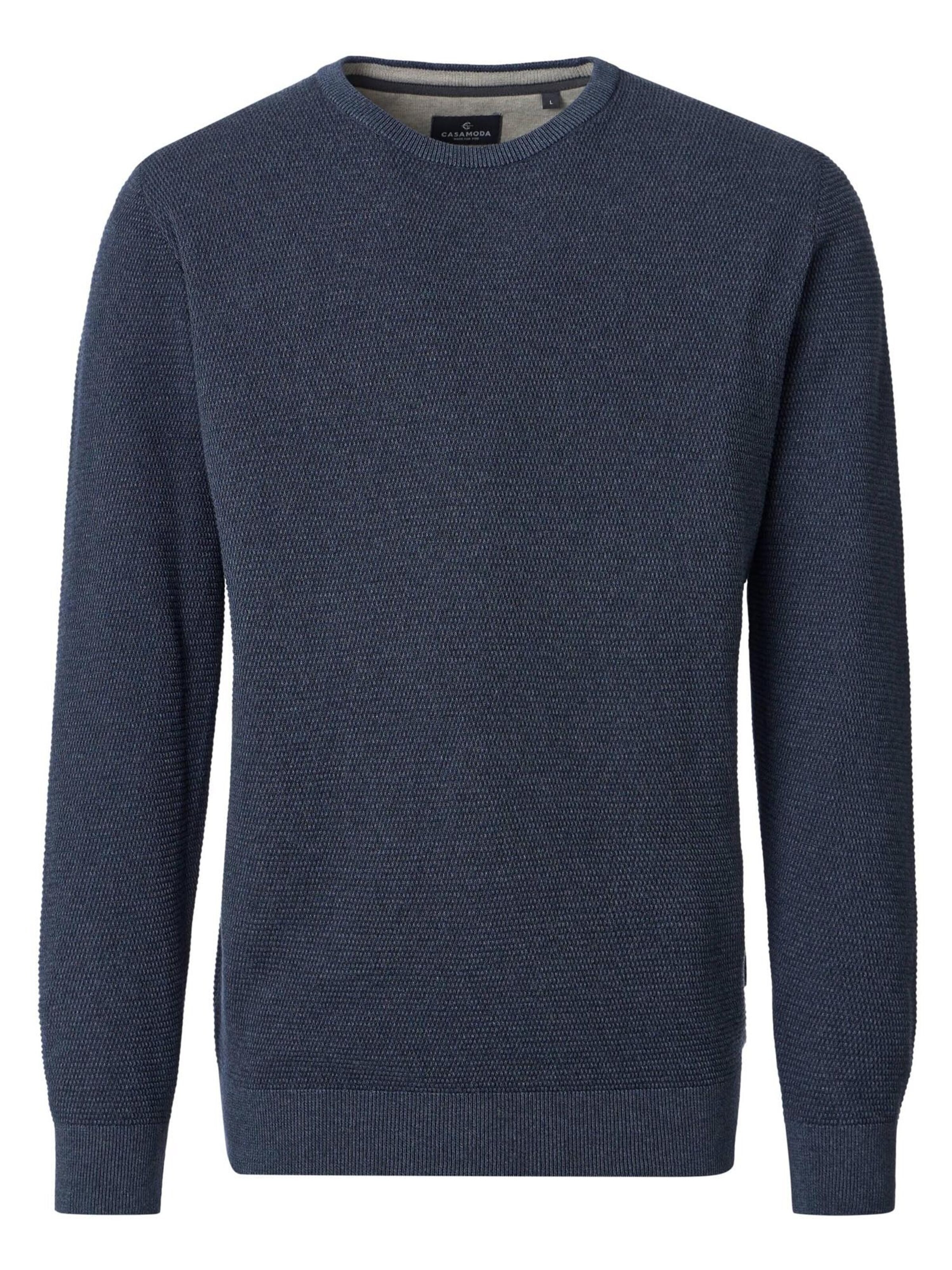 CASAMODA Trui 'Basic' in Blauw: voorkant