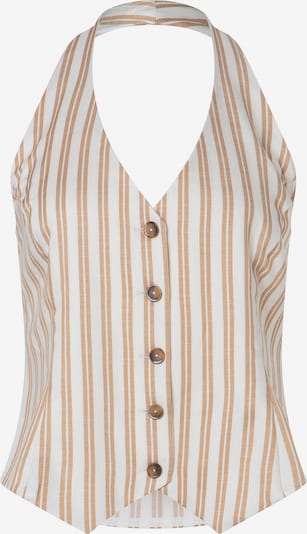 Ana Alcazar Anzugweste 'Zata' in hellbraun / weiß, Produktansicht