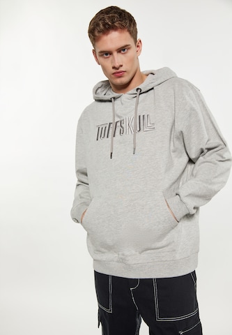 Sweat-shirt TUFFSKULL en gris : devant