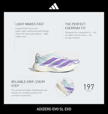 ADIDAS PERFORMANCE Laufschuh 'Adizero Evo Sl' in Weiß