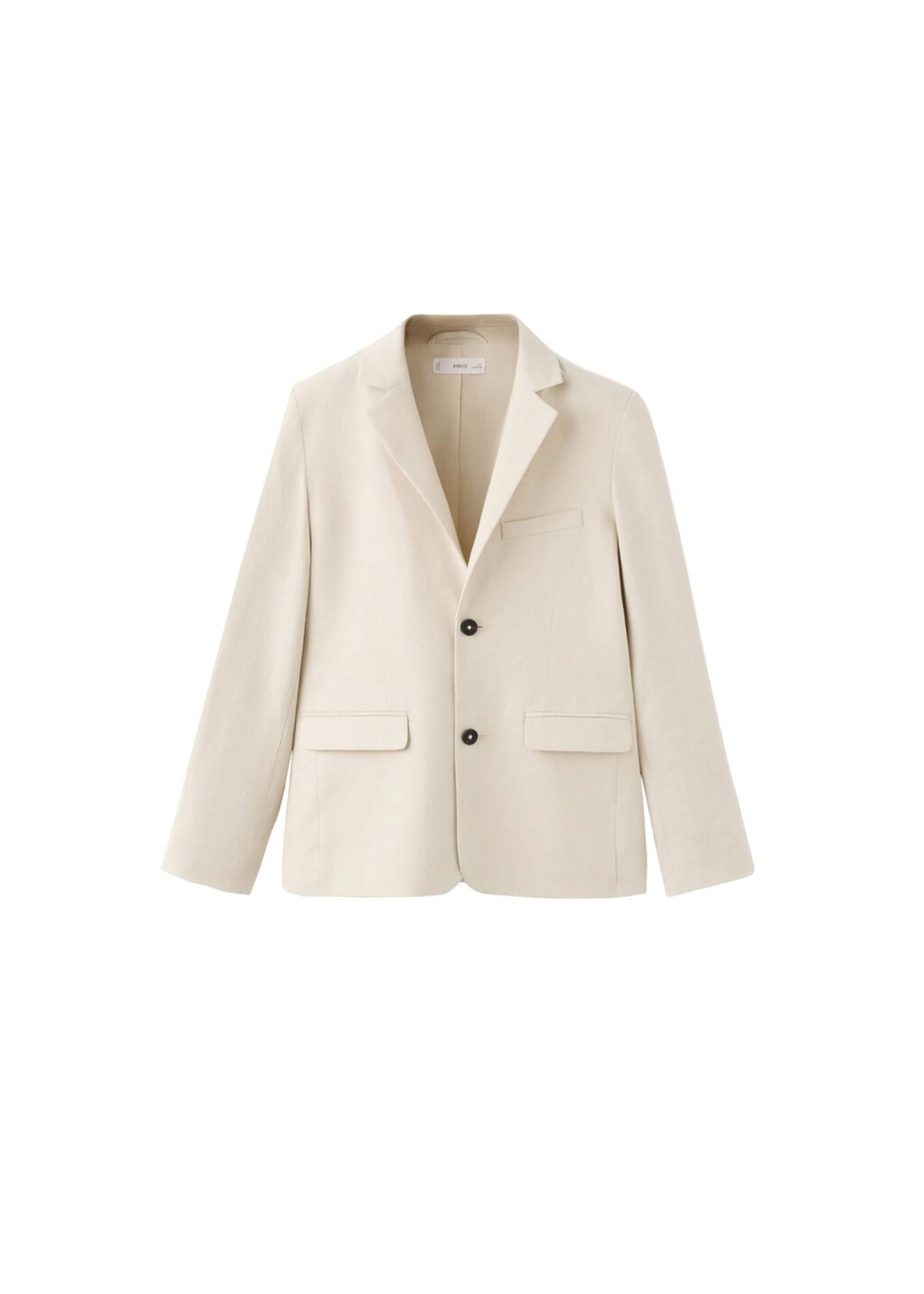 MANGO KIDS Suit Jacket 'Rio' in Beige: front