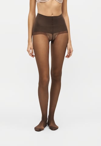 Swedish Stockings Fine tights 'Malva' in Brown: front