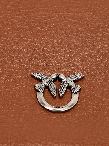 PINKO - Riñonera 'TRITTICOVITELLO NEW BIKER' en marrón