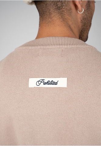 Pull-over 'Academy' Prohibited en beige
