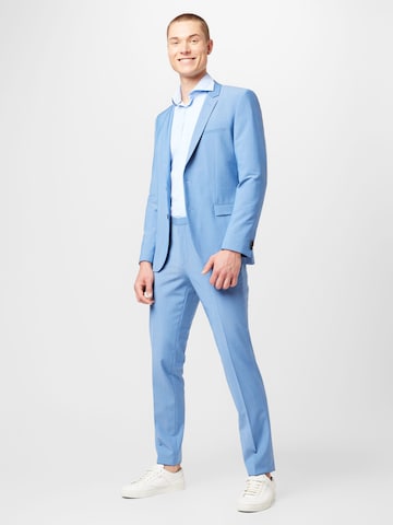 HUGO Slimfit Kostym 'Arti Hesten 232X' i blå