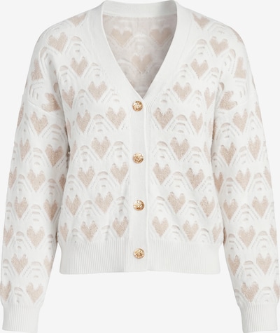 Imily Bela Cardigan en XS en beige / blanc, Vue avec produit