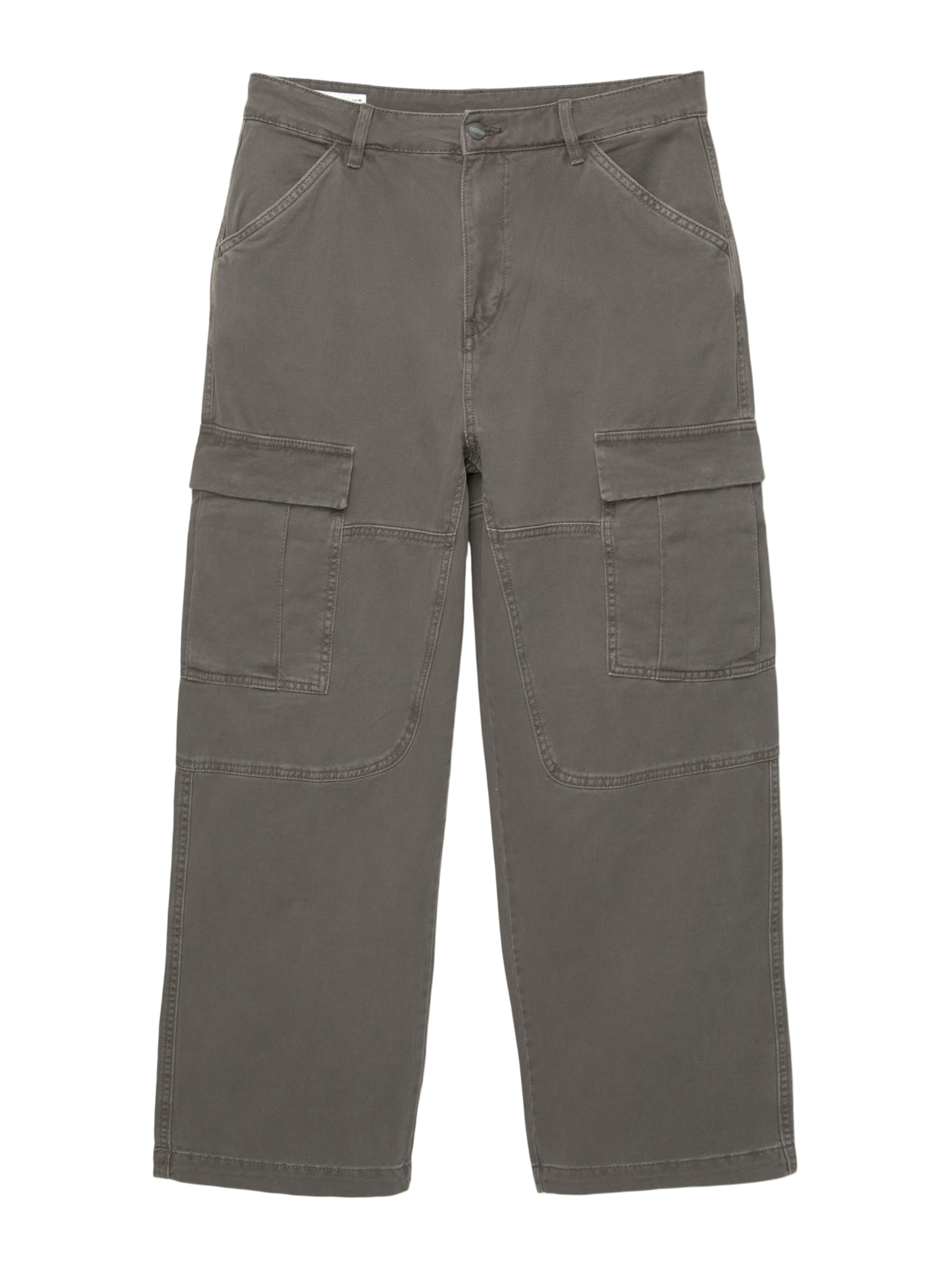 Pull&Bear Bootcut Cargobyxa i grå: framsida