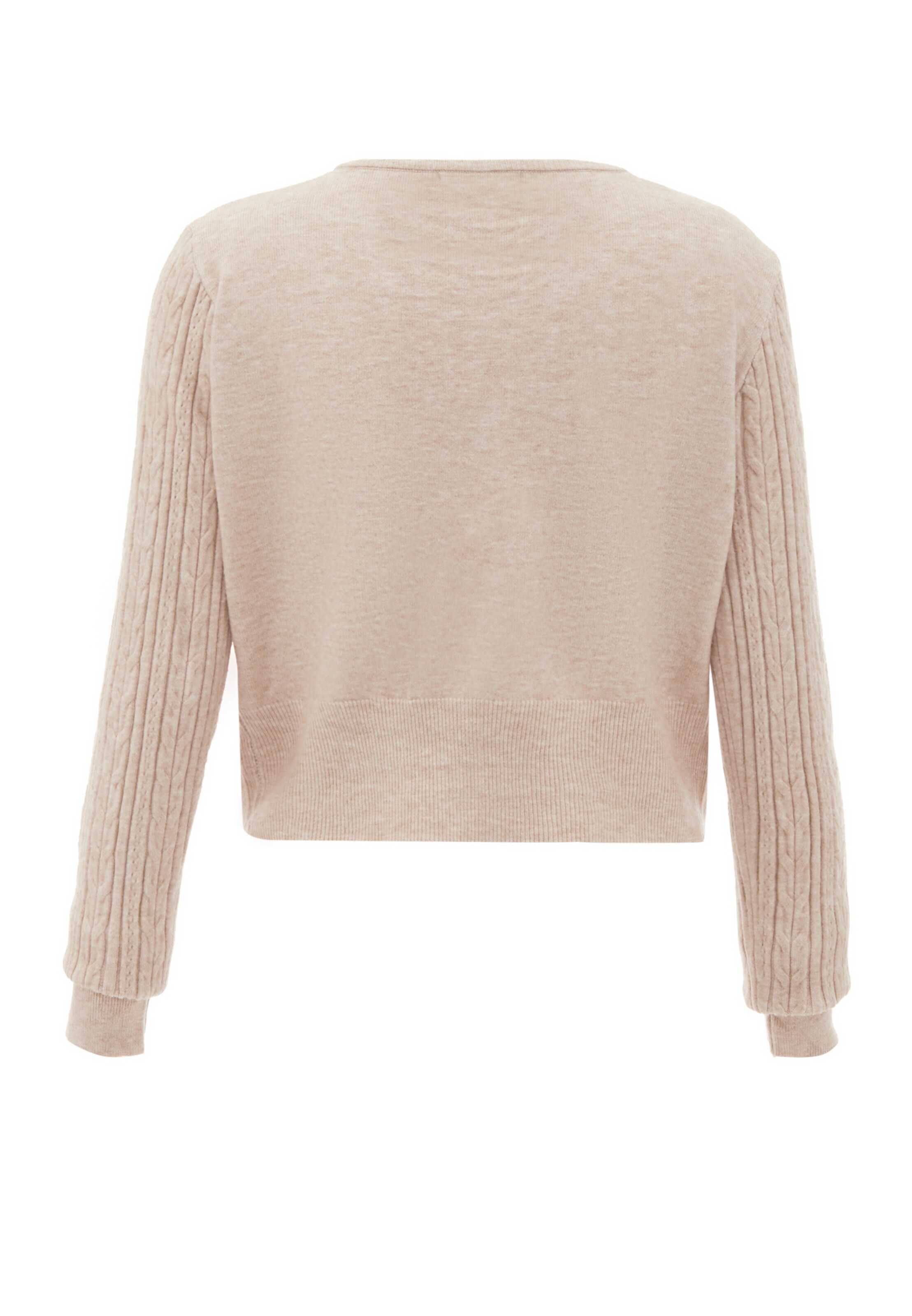 NAEMI Pletena jopa | bež barva