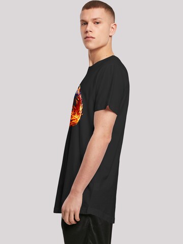T-Shirt 'Basketball Sports Collection On FIRE' F4NT4STIC en noir