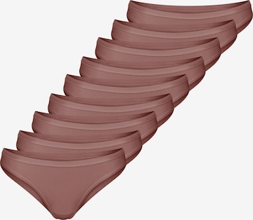 SLOGGI Slip 'GO Daily Cotton' in Brown: front