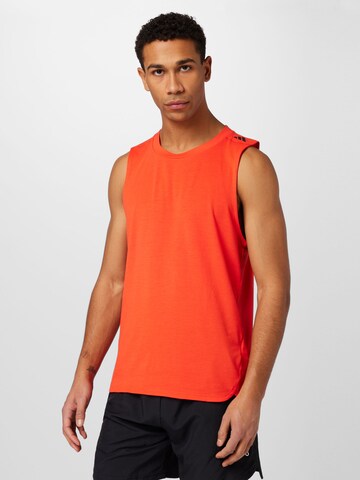 ADIDAS PERFORMANCE - Camisa funcionais 'Designed For Training Workout' em vermelho: frente