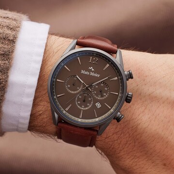 Mats Meier Analog Watch in Brown: front