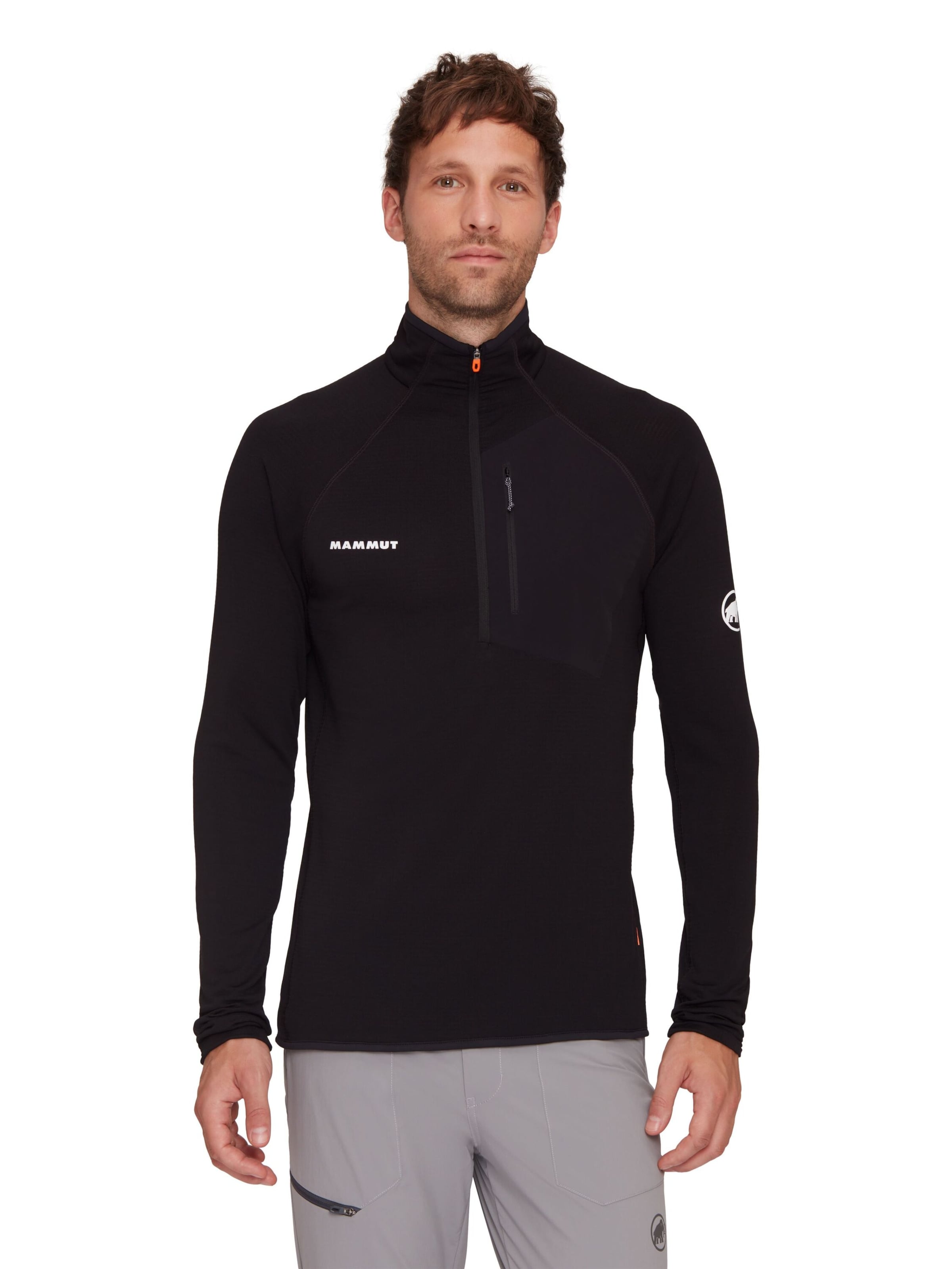 MAMMUT Athletic Sweater 'Aenergy' in Black: front