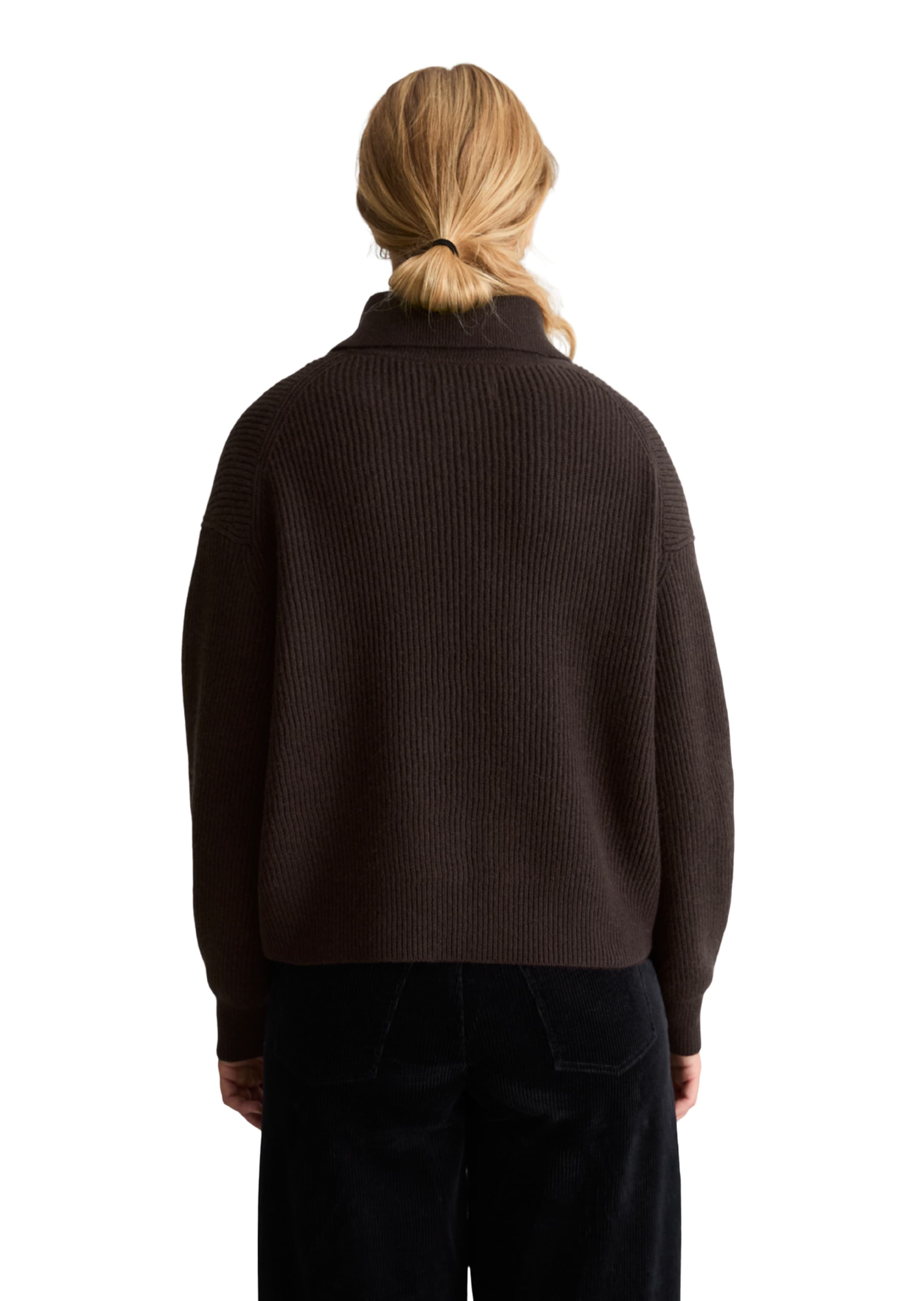 Marc O'Polo DENIM Gebreid vest in Bruin