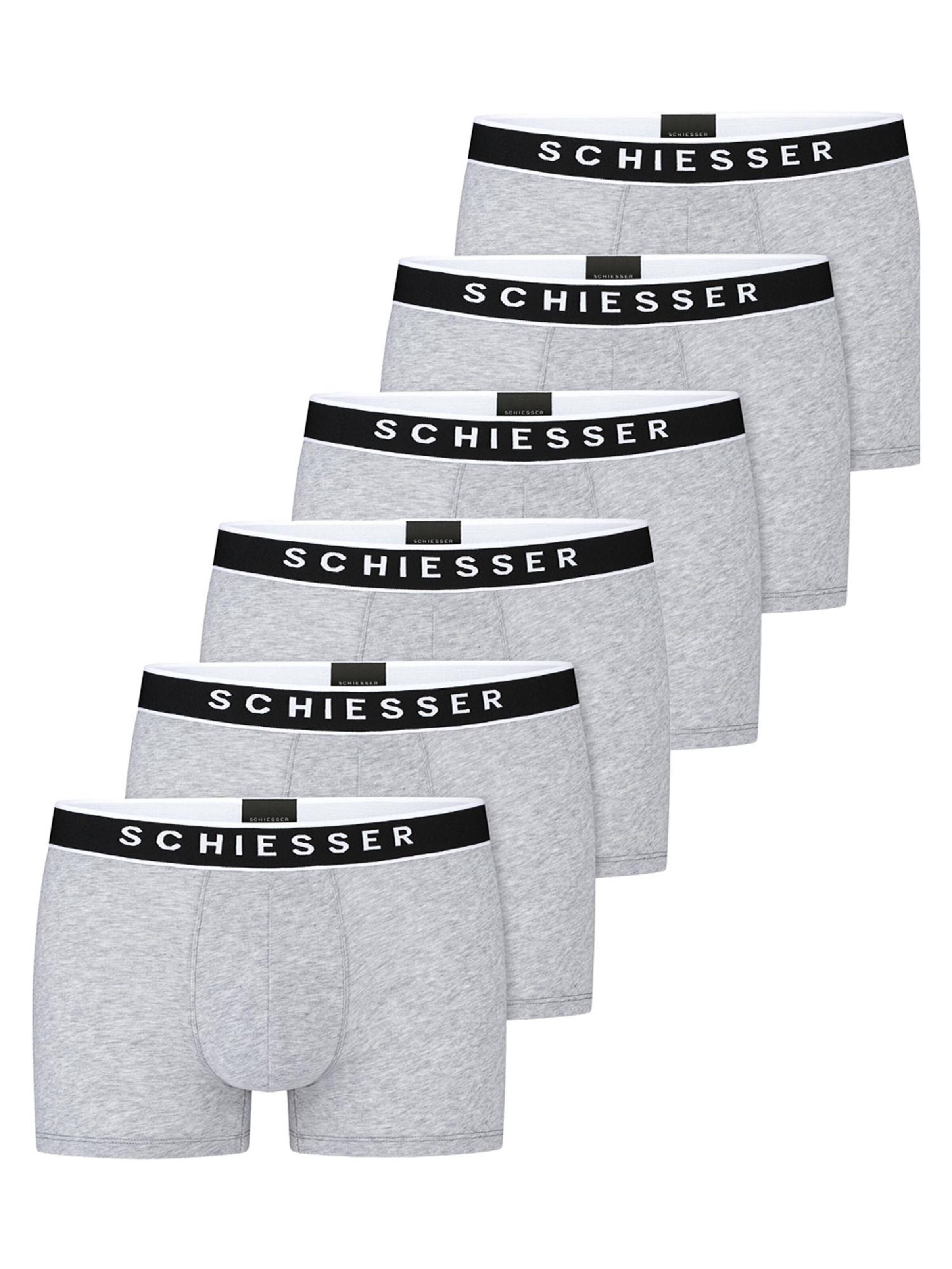 SCHIESSER Boxershorts '95/5 Organic Cotton' in de kleur Grijs, Productweergave