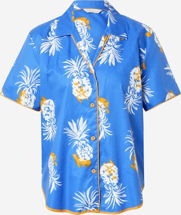 Cyberjammies Pajama Shirt 'Sierra Pineapple' in Blue: front