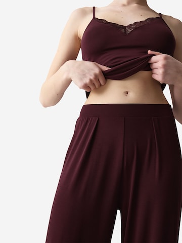 Pantalon de pyjama ' Red Label Amourette ' TRIUMPH en rouge