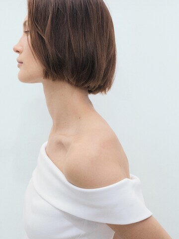MANGO Top 'PEPE' in White
