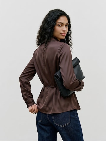 Chemisier 'RIVER' VERO MODA en marron