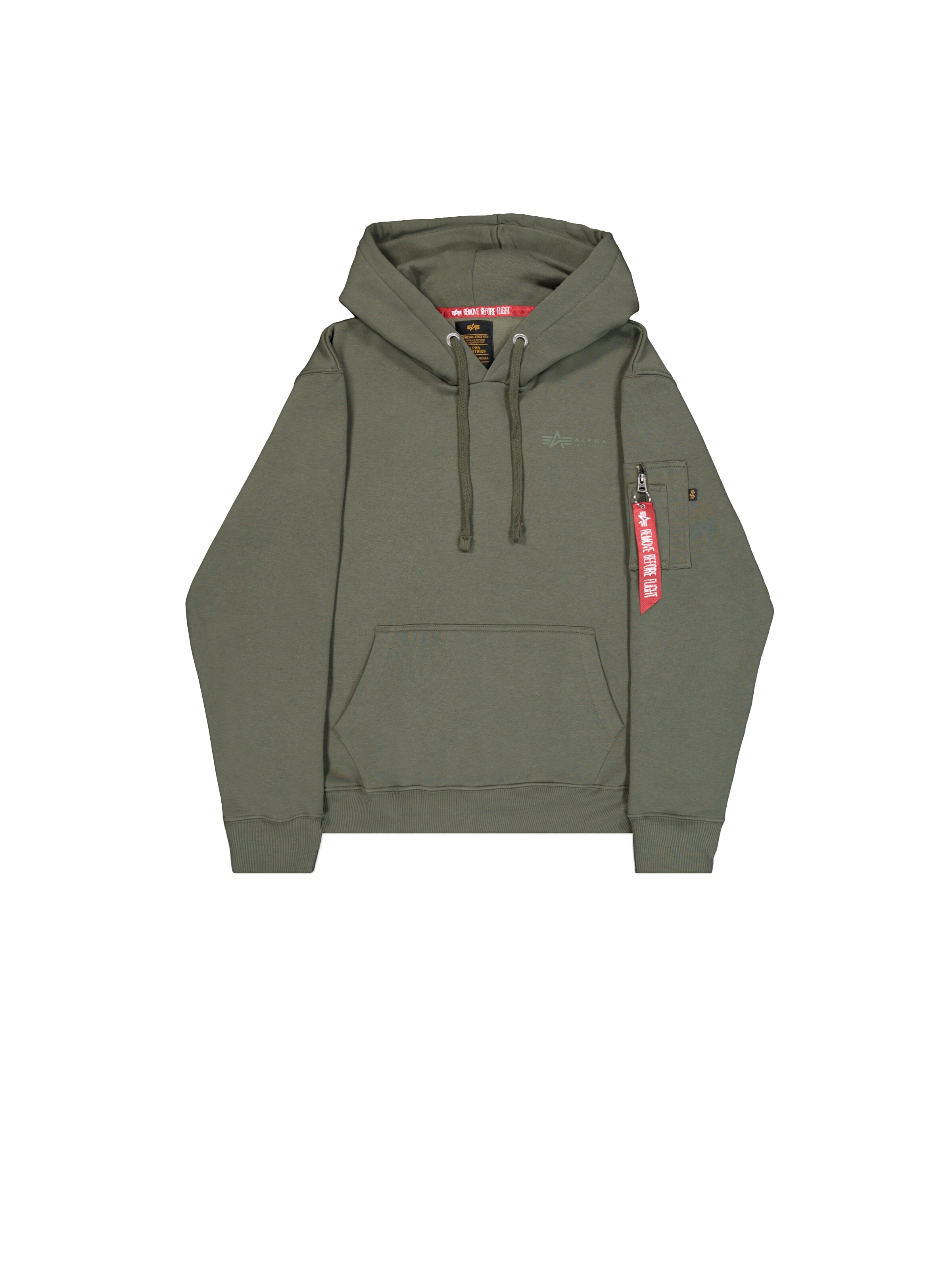 Felpa 'Air Force' di ALPHA INDUSTRIES in verde: frontale
