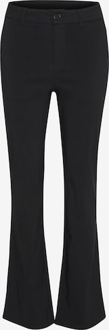 CULTURE Flared Broek 'Benghta' in Zwart: voorkant