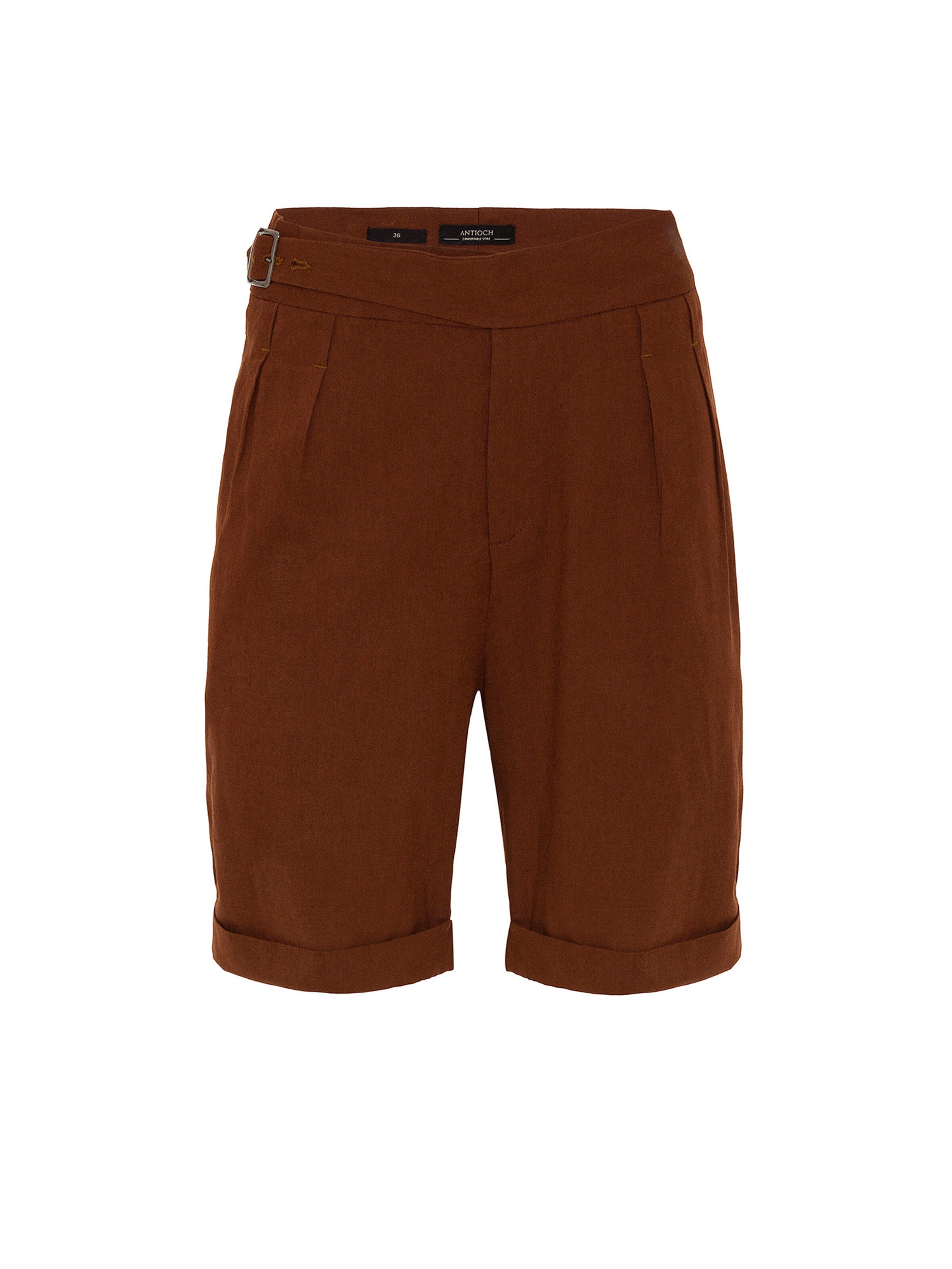 Antioch Regular Панталон с набор в кафяво: отпред