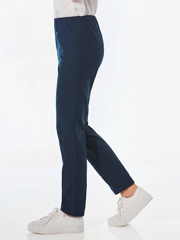 Goldner Slim fit Trousers ' LOUISA ' in Blue