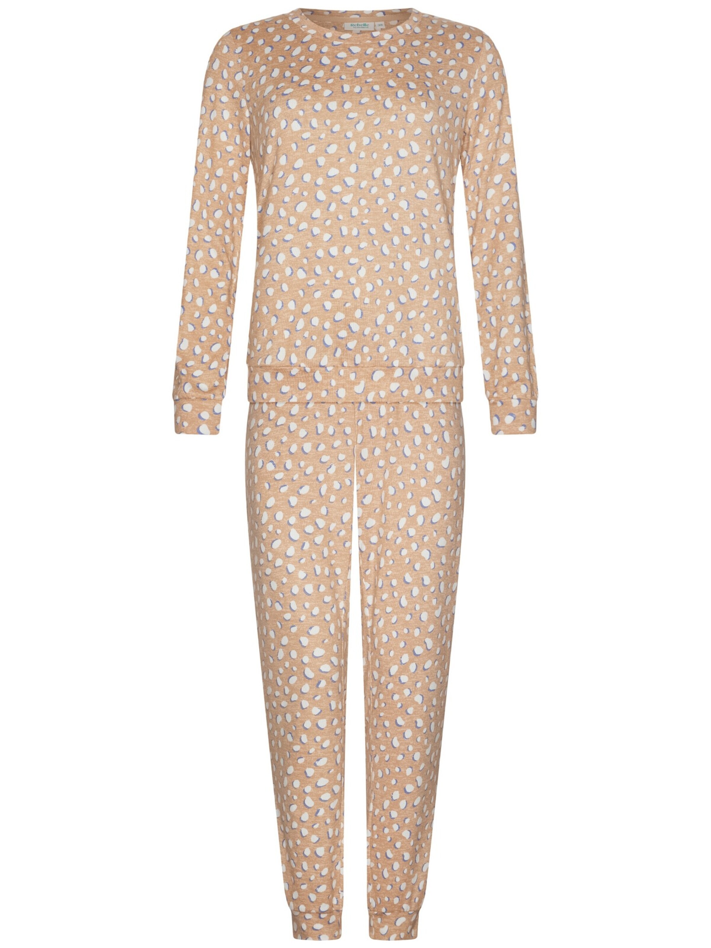 Rebelle Pyjama in Beige: voorkant
