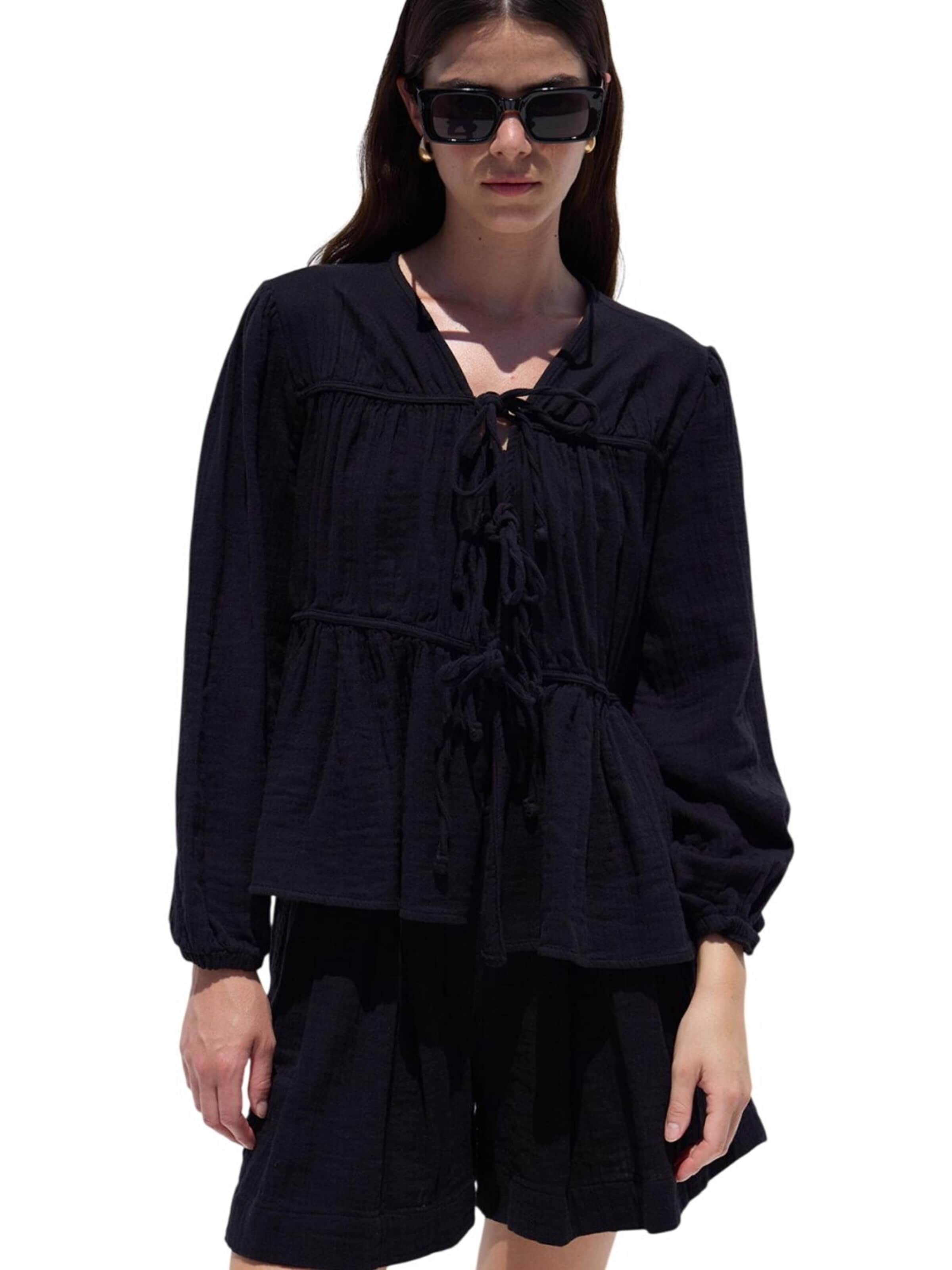MANUKA Bluse‌‌‌‌‌‌‌ in Schwarz
