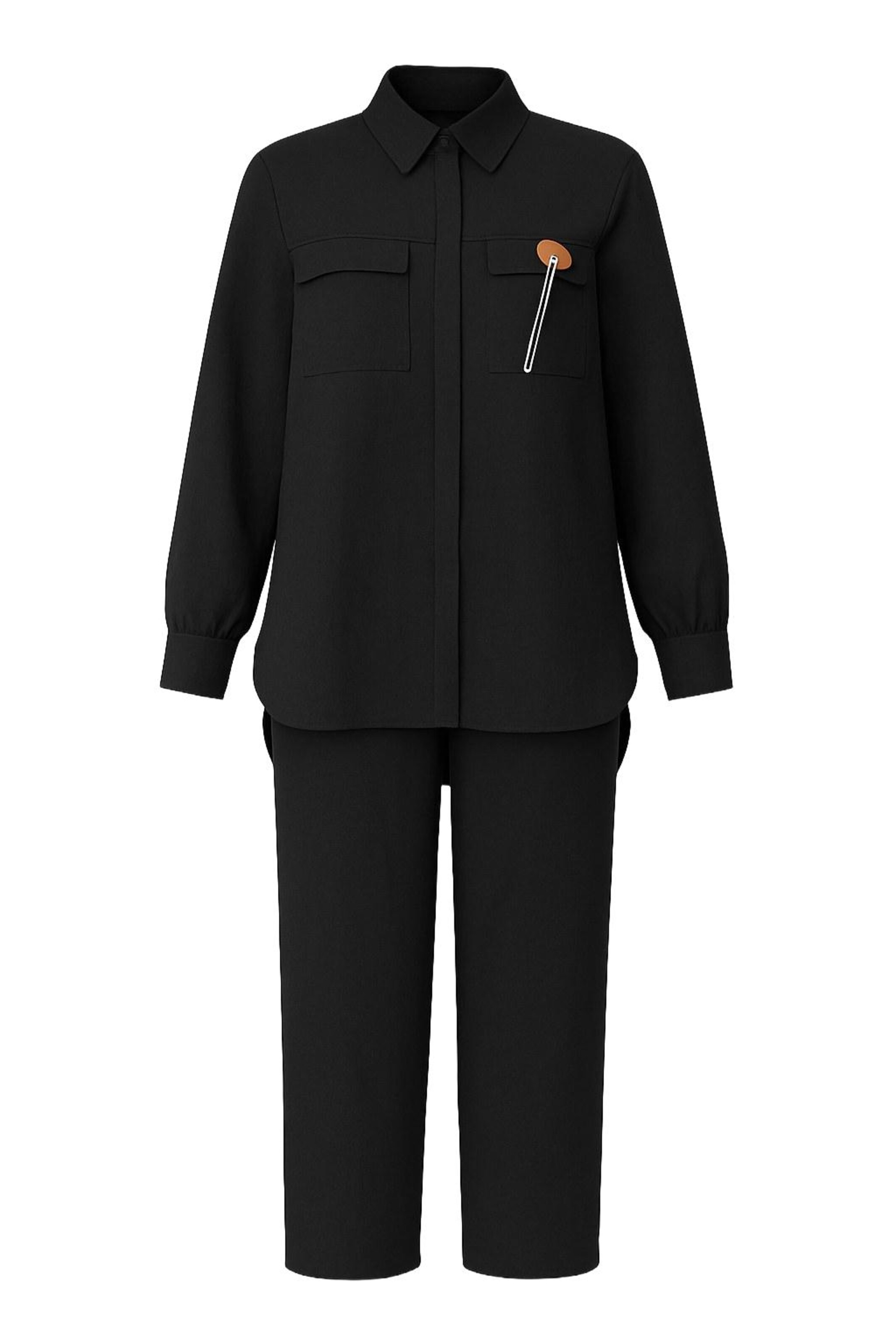 MODAMIHRAM Set in Schwarz: Vorderseite