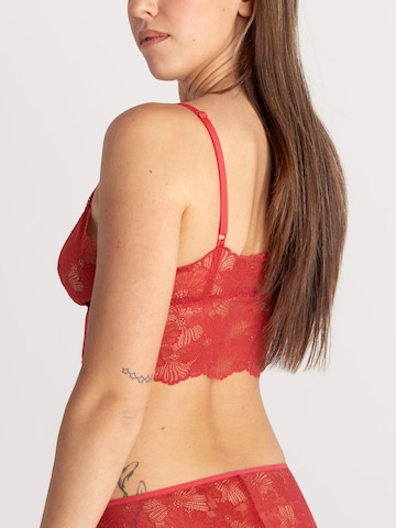 Bustier Soutien-gorge Erlich Textil en rouge