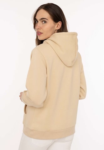 Sweat-shirt Zwillingsherz en beige