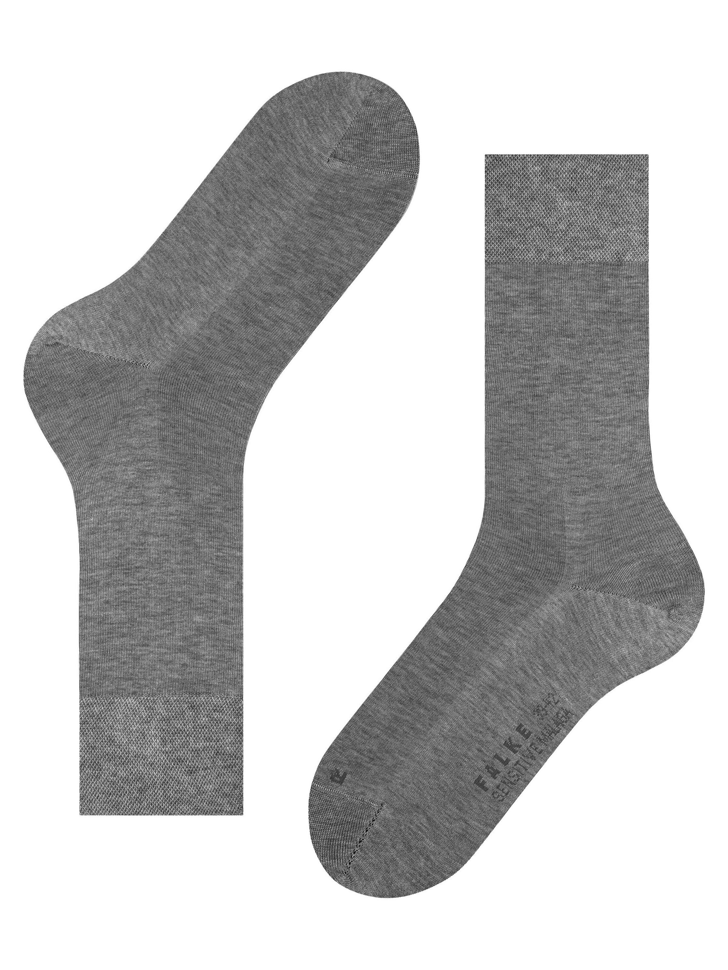 FALKE Socken 'Sensitive Malaga'‌‌‌‌‌‌‌‌‌‌ in Grau