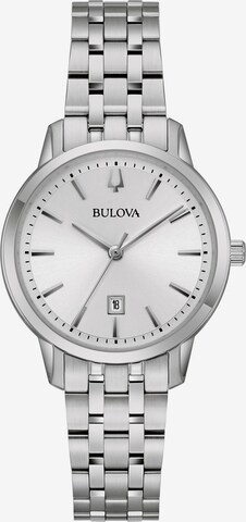 Bulova Analog Watch in Silver: front