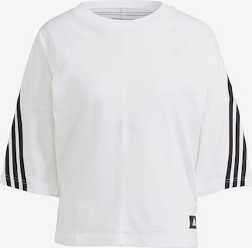 ADIDAS PERFORMANCE Skinny Funktionsshirt in Weiß: predná strana