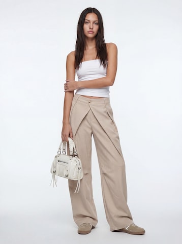 studioselect Wide leg Παντελόνι πλισέ 'Jale' σε μπεζ