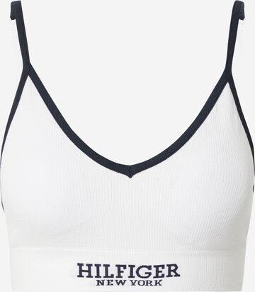 Tommy Hilfiger Underwear Triangle Bra in White: front