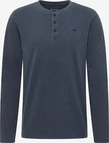 MUSTANG Shirt 'Atchison' in Blau: Vorderseite