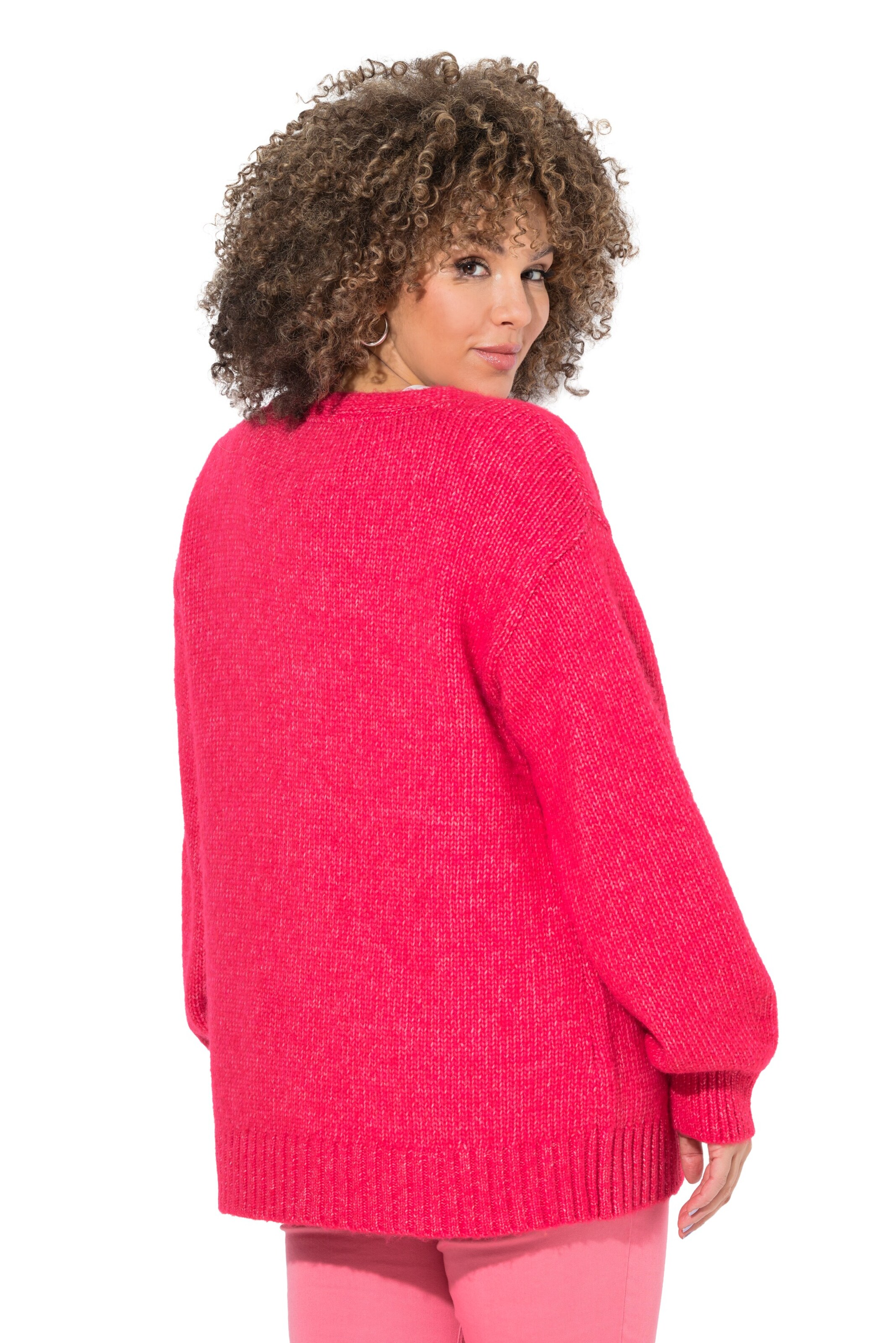Ulla Popken Strickjacke in Pink