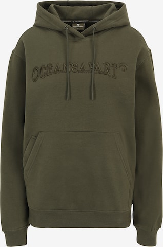 OCEANSAPART Sweatshirt 'Charly' in Green: front